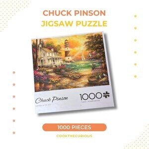 Buffalo Games 1000-Pc Jigsaw Puzzle - Cottage By The Sea by Chuck Pinson